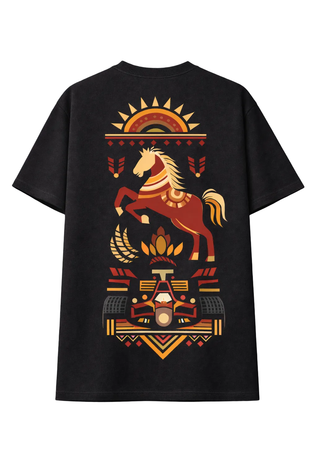 रफ़्तार  Black Oversized T-shirt